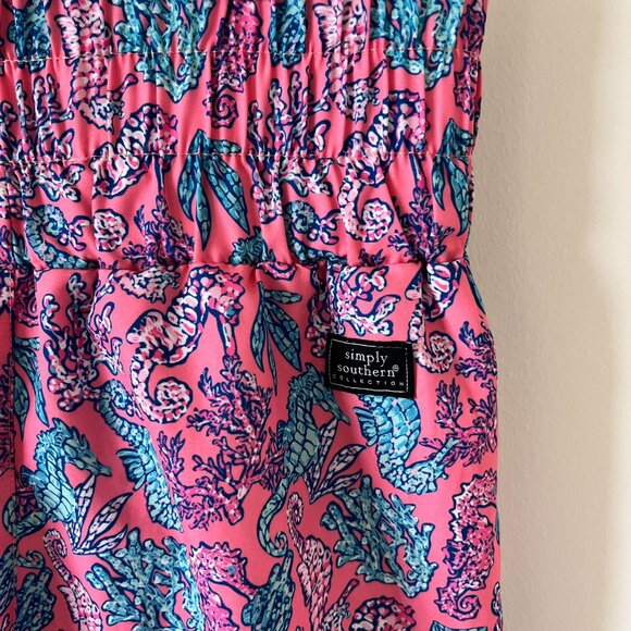 Simply Southern HW Lined Shorts Seahorse Print Medium - Picture 5 of 9